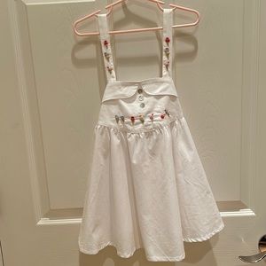 GIRL’S LINS DRESS W/EMBROIDERED ICE CREAM CONES- BNWT